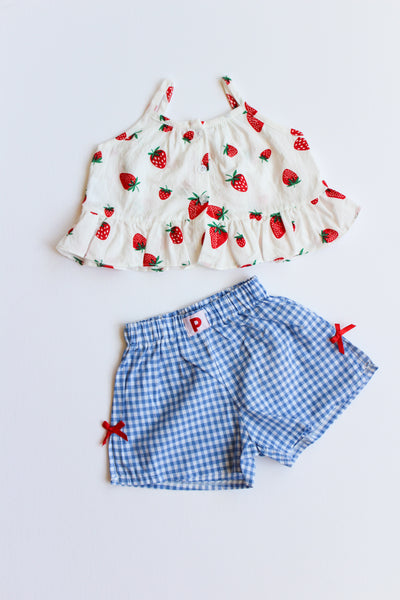 strawberry frill top