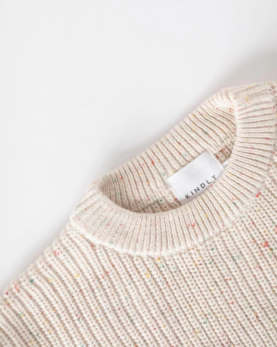 sprinkle chunky knit sweater