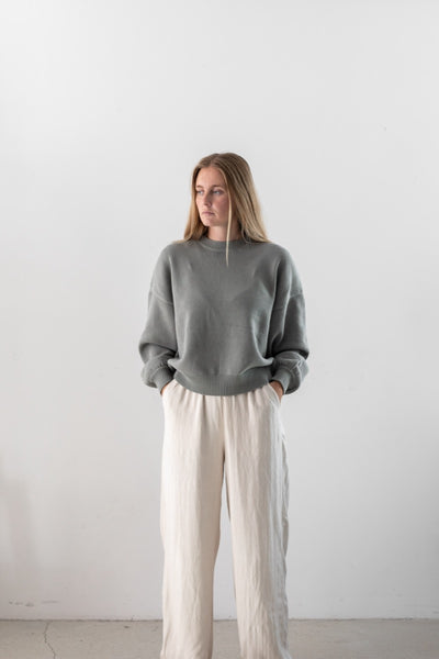 cotton knit pullover