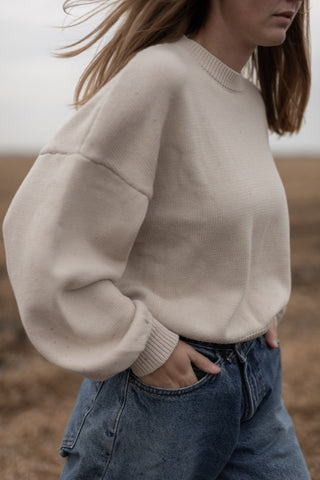 cotton knit pullover