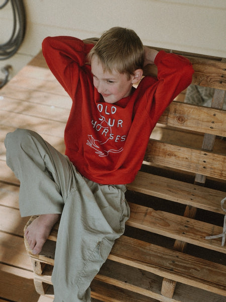 hold your horses crewneck