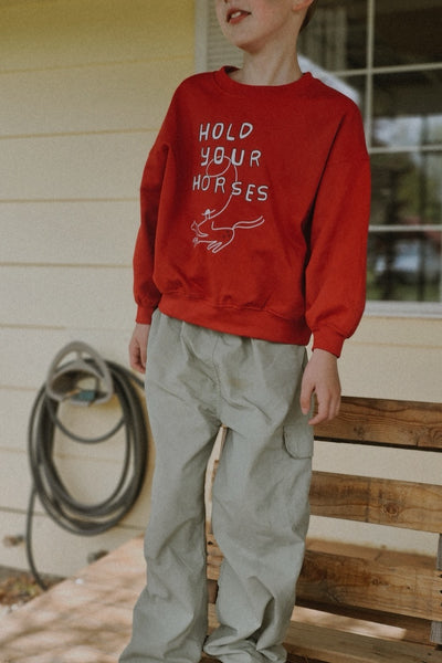 hold your horses crewneck