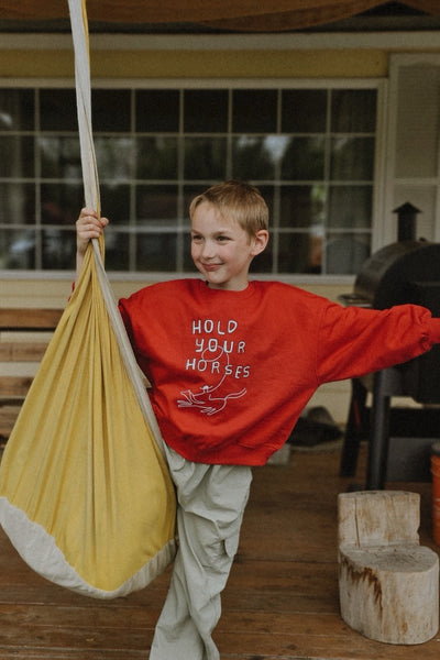 hold your horses crewneck