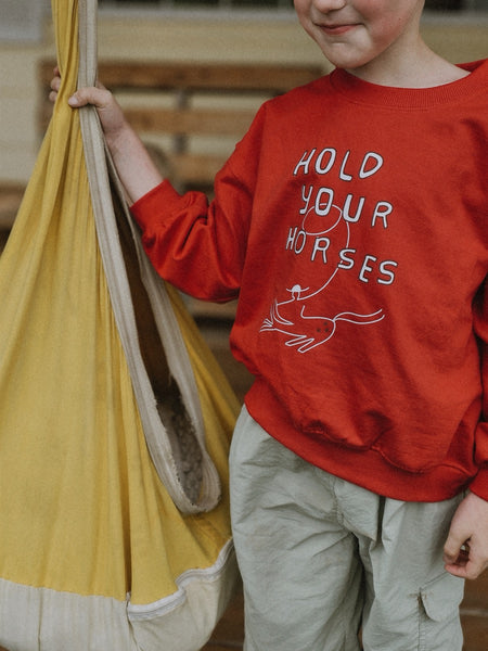 hold your horses crewneck