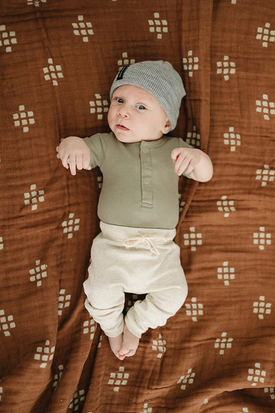 organic cotton onesie / green