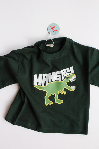 Green hangry graphic t-shirt 