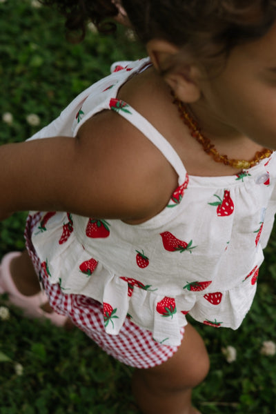strawberry frill top