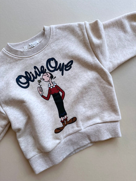 olive oyl crewneck