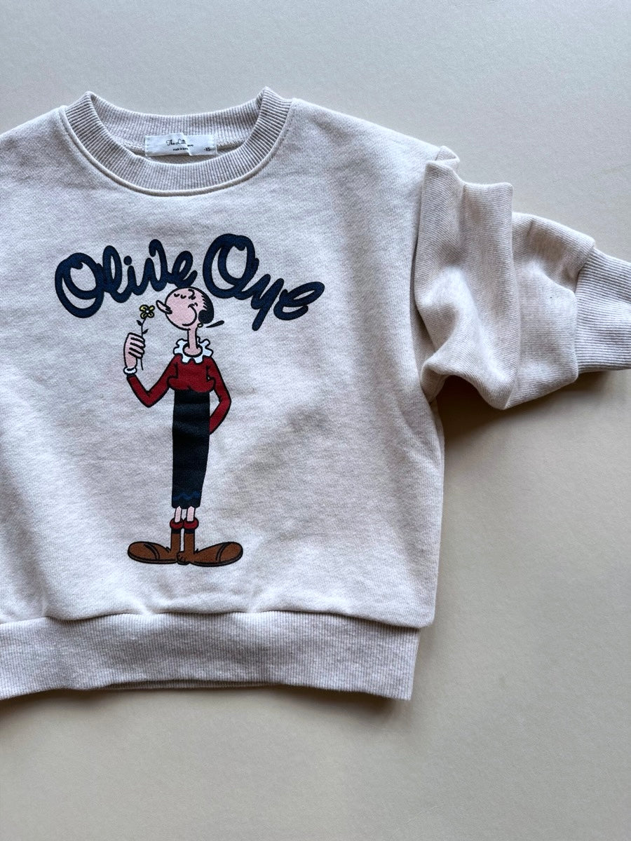 olive oyl crewneck