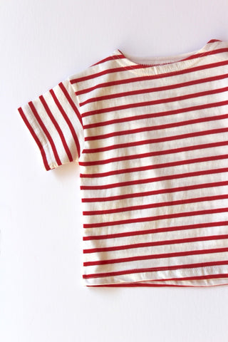 you and me striped tee