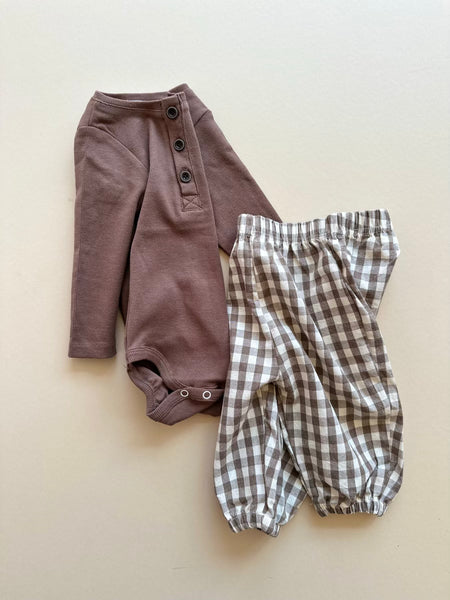 shades of gingham pants