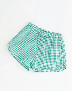 gingham picnic shorts