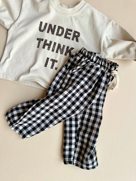 gingham lucky pants