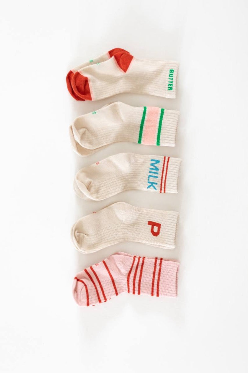 grocery list sock collection / 5-pack