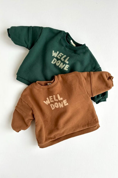 well done baby crewneck