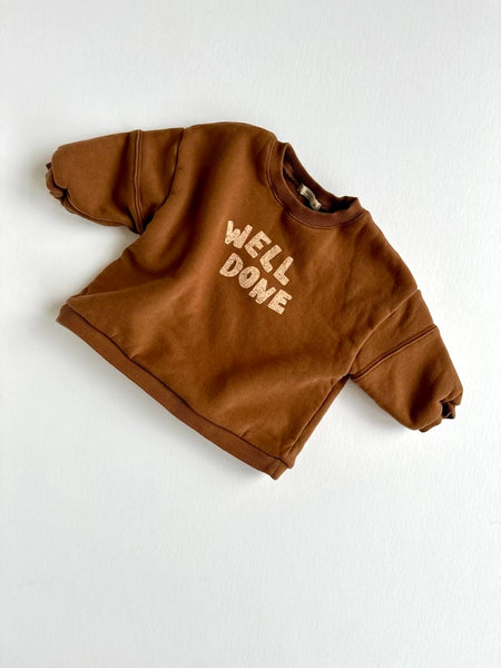 well done baby crewneck