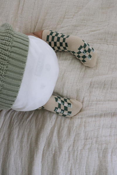 baby + toddler checkerboard socks