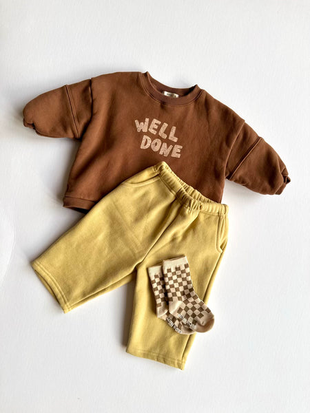 well done baby crewneck