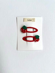 strawberry jam hair-clips