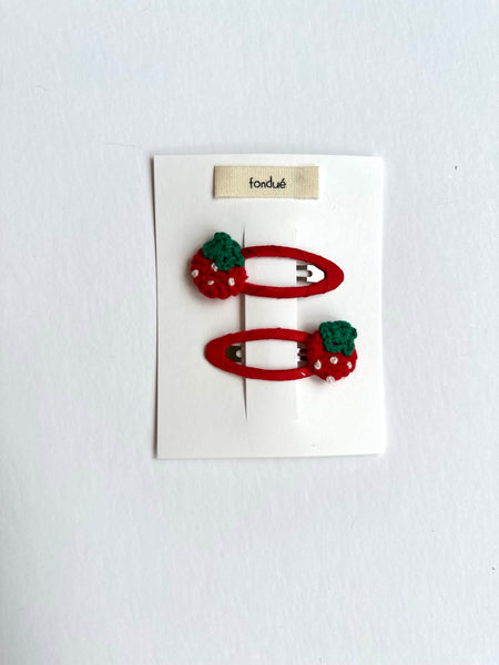 strawberry jam hair-clips