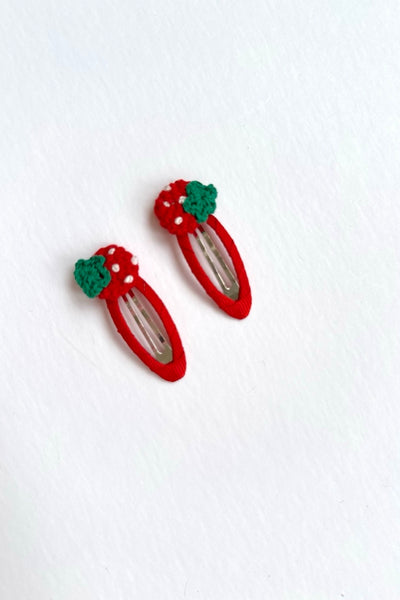 strawberry jam hair-clips