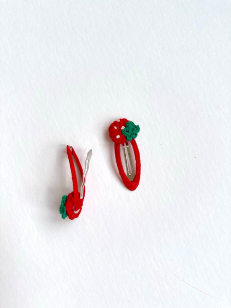 strawberry jam hair-clips