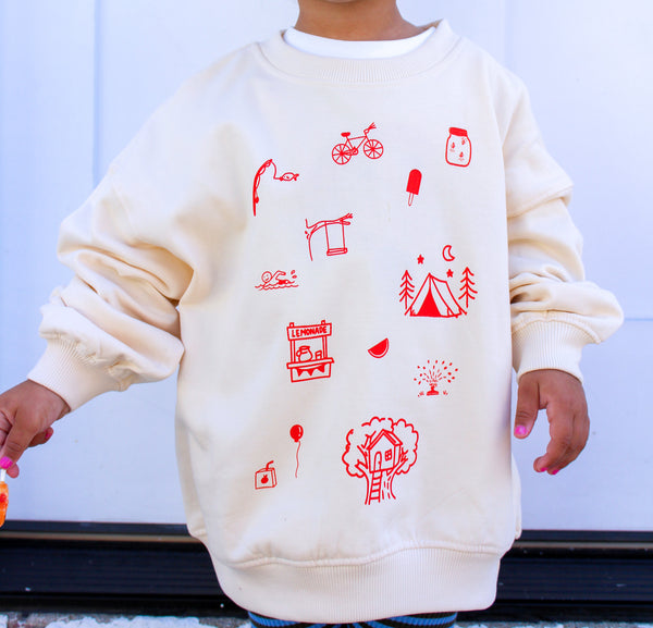 long live childhood crewneck