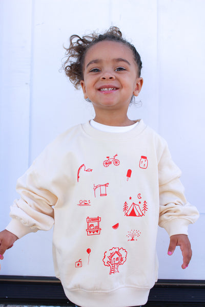 long live childhood crewneck