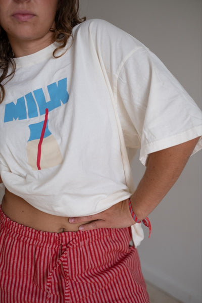 woman's milk tee