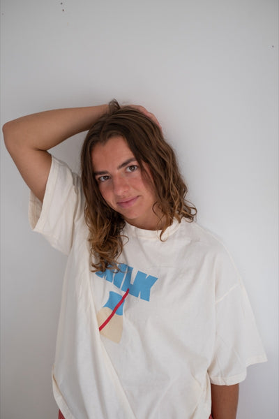 woman's milk tee