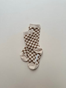 kid's checkerboard socks