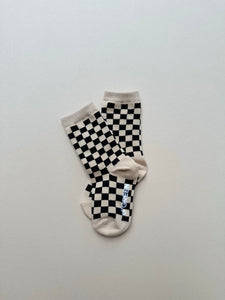 kid's checkerboard socks