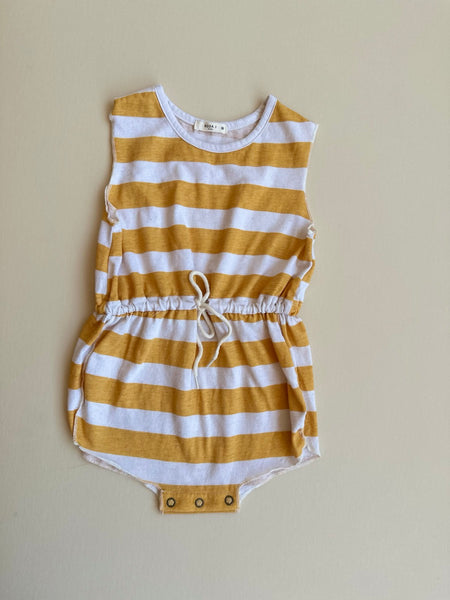 retro striped romper