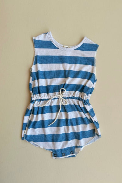 retro striped romper