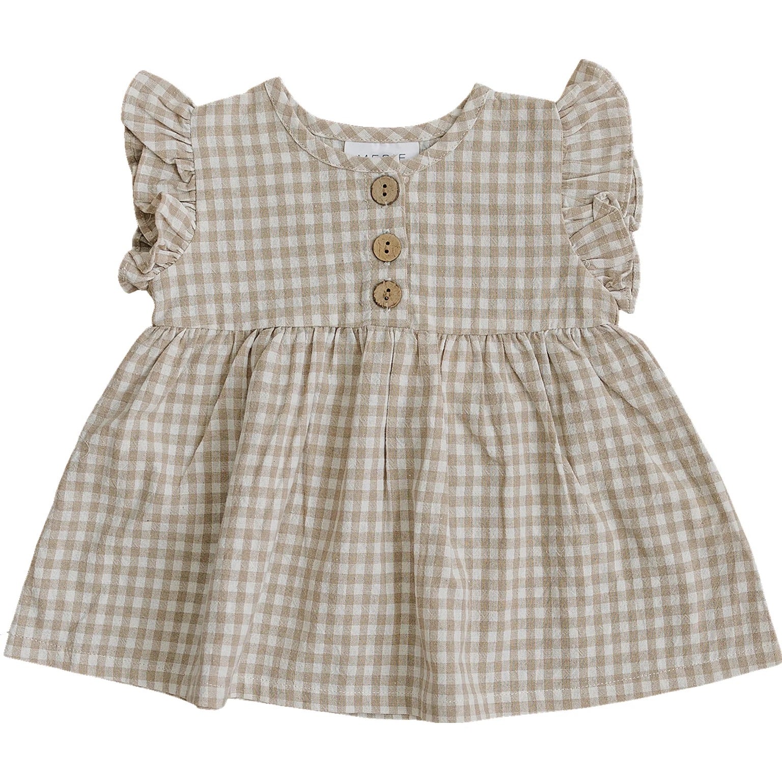 baby gingham ruffle dress