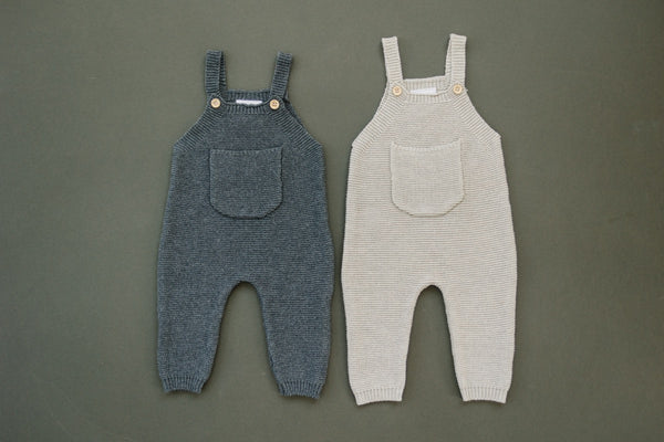 knit pocket overalls
