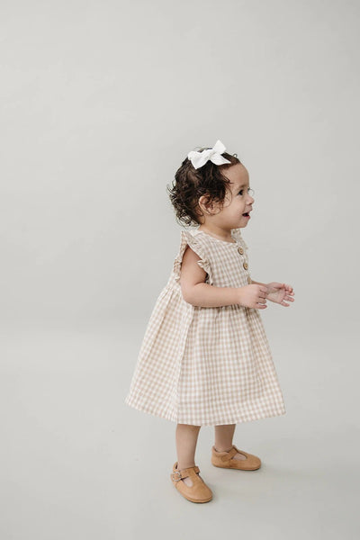 baby gingham ruffle dress