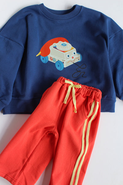 blue chatterbox crewneck
