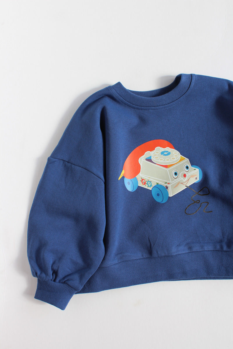 blue chatterbox crewneck