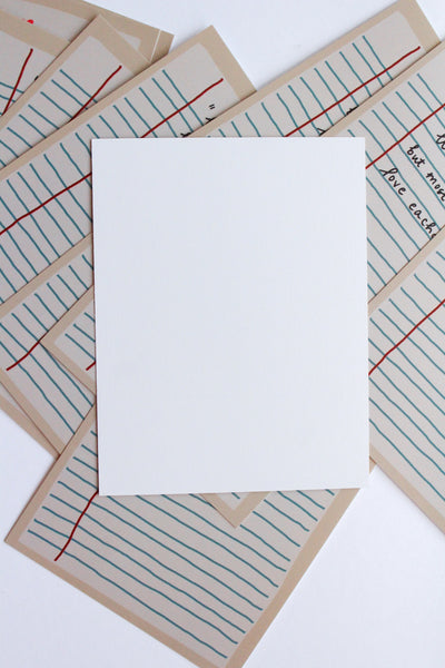 bread and butter blank note cards