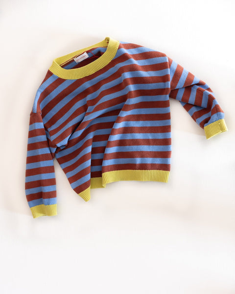stripe knit pullover