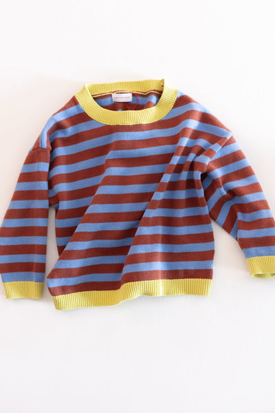 stripe knit pullover