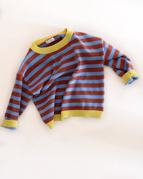 stripe knit pullover