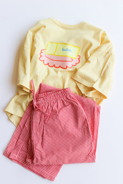 women's butter dish tee (soft yellow)