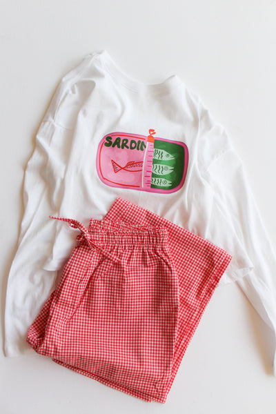 women's long sleeved sardine tee