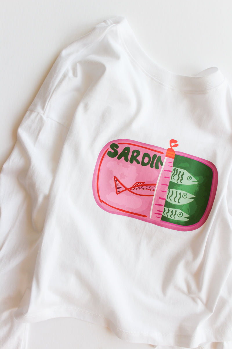 women's long sleeved sardine tee