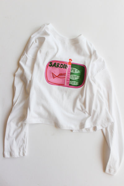 women's long sleeved sardine tee
