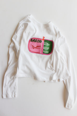 women's long sleeved sardine tee