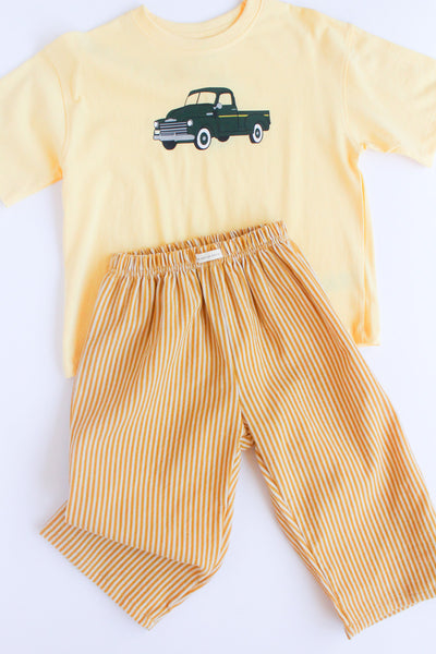 my yellow stripe pants