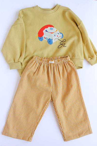 my yellow stripe pants